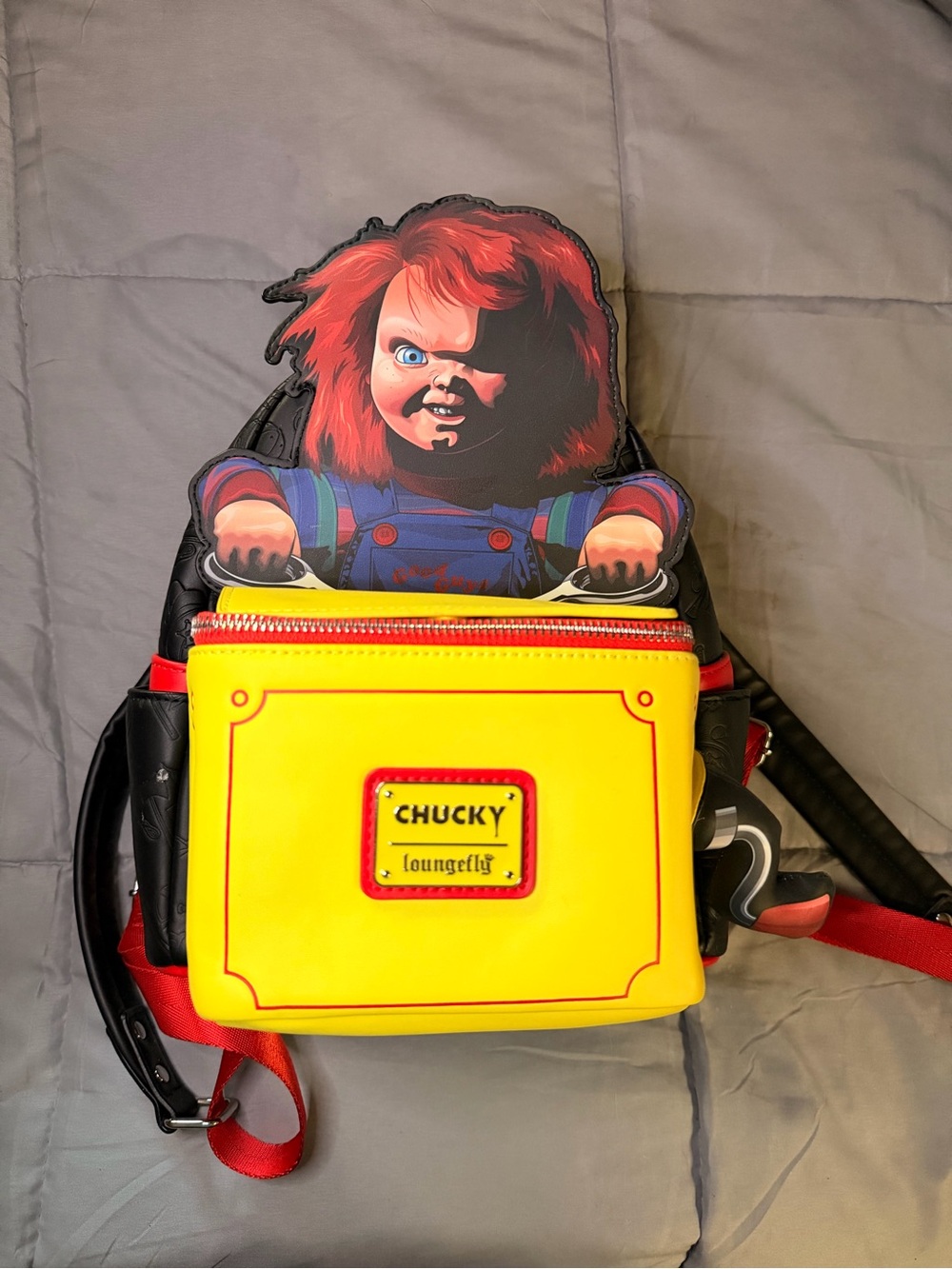 Loungefly Chucky Yellow and Red Mini Backpack